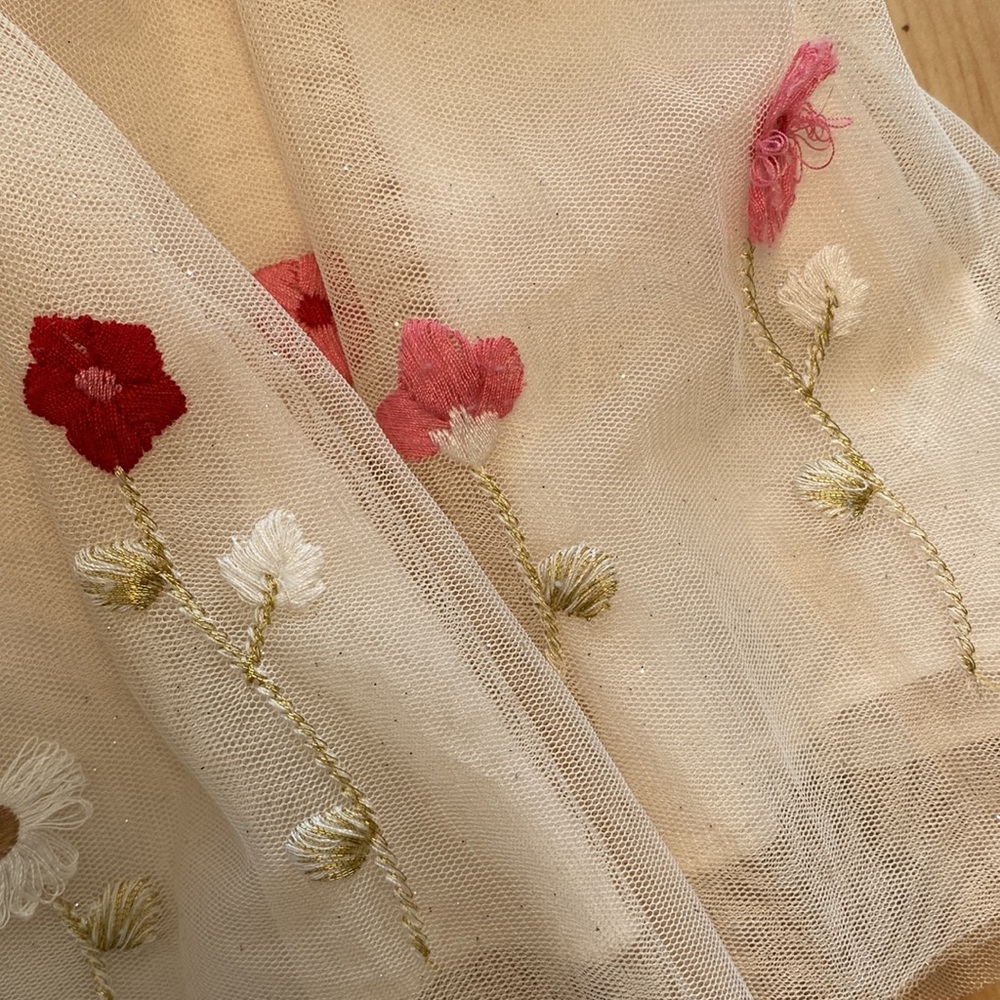 Sequin and Floral Embroidered Skirts - Picture 2 of 3